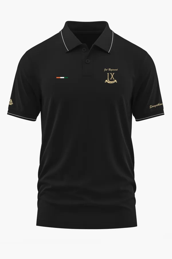 JAT_REGIMENT_HONOUR_POLO_T-SHIRT_-_Black,_XXL
