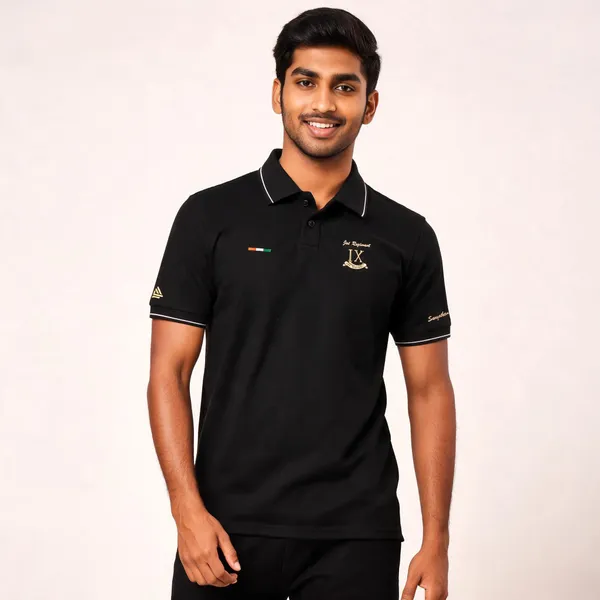Black_Cotton_Blend_Regular_Fit_Polo_T-Shirt_For_Men
