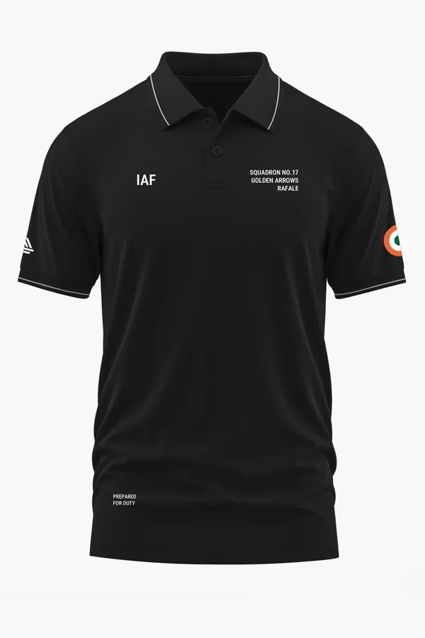 SQN._17_GOLDEN_ARROWS_POLO_T-SHIRT_-_Black,_XXL