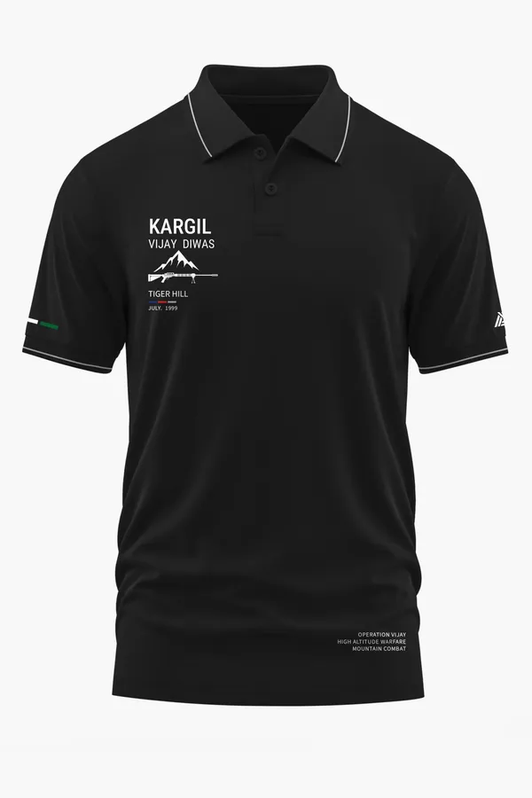 KARGIL_TIGER_HILL_POLO_T-SHIRT_-_Black,_XXL