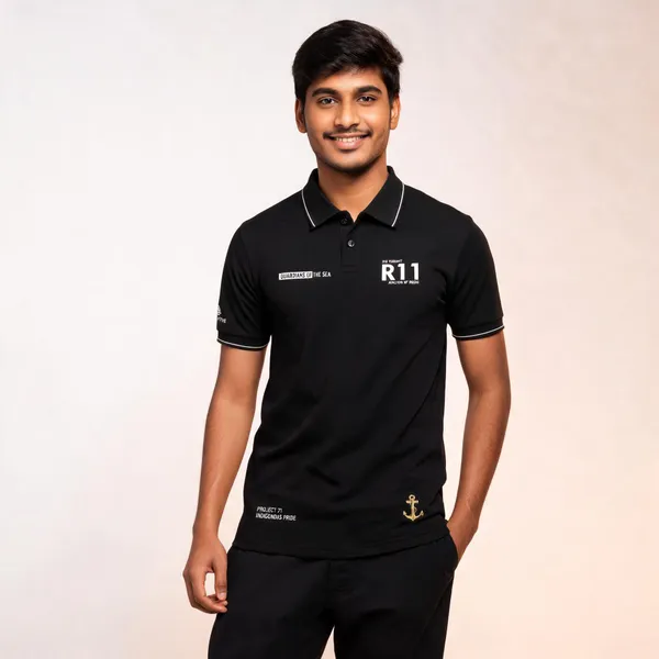 Black_Cotton_Regular_Fit_Ins_Vikrant_Indigenous_Pride_Polo_T-Shirt_For_Men
