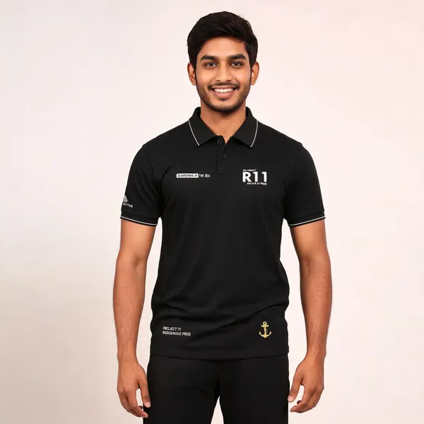 Black_Cotton_Regular_Fit_Ins_Vikrant_Indigenous_Pride_Polo_T-Shirt_For_Men
