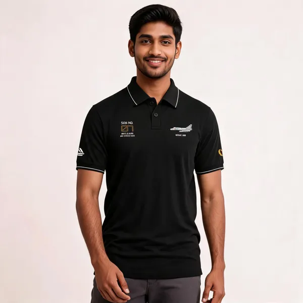 Black_Cotton_Blend_Regular_Fit_Sqn_No_07_Battle_Axes_Polo_T-Shirt_For_Men
