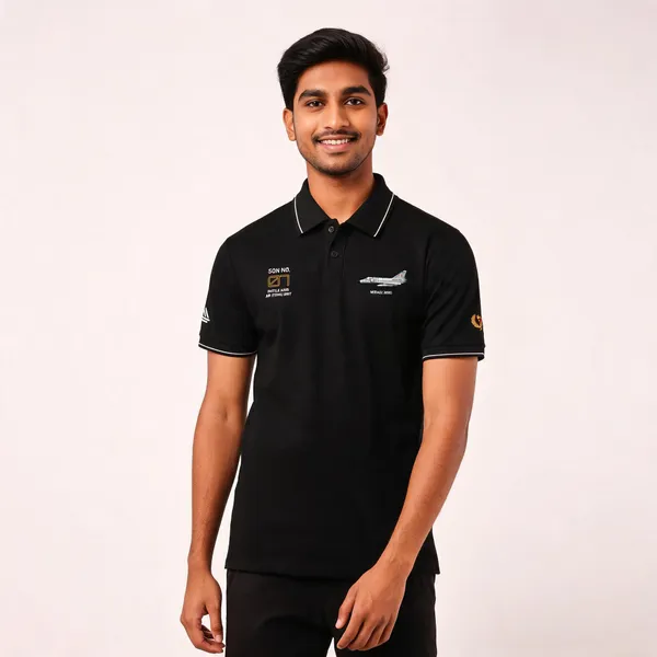Black_Cotton_Blend_Regular_Fit_Sqn_No_07_Battle_Axes_Polo_T-Shirt_For_Men