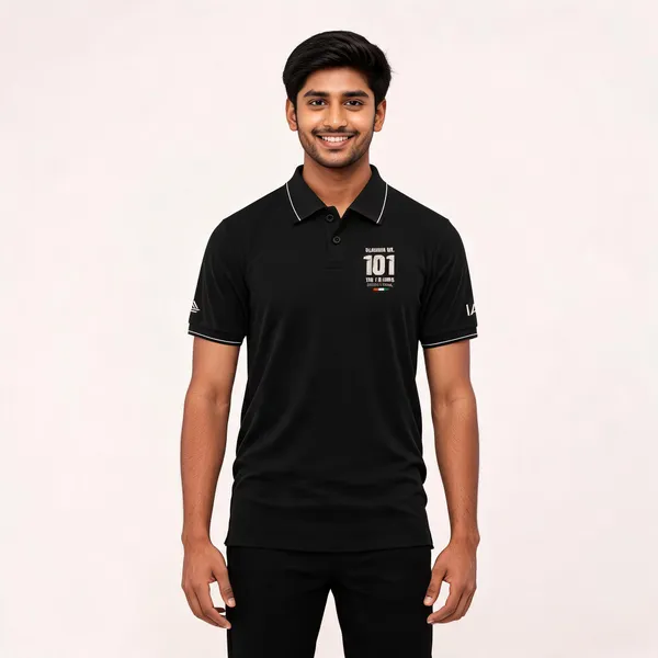 Black_Cotton_Lycra_Regular_Fit_Polo_T-Shirt_For_Men