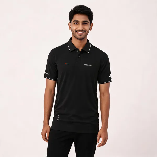 Black_Cotton_Lycra_Regular_Fit_Army_Honor_Polo_T-Shirt_For_Men
