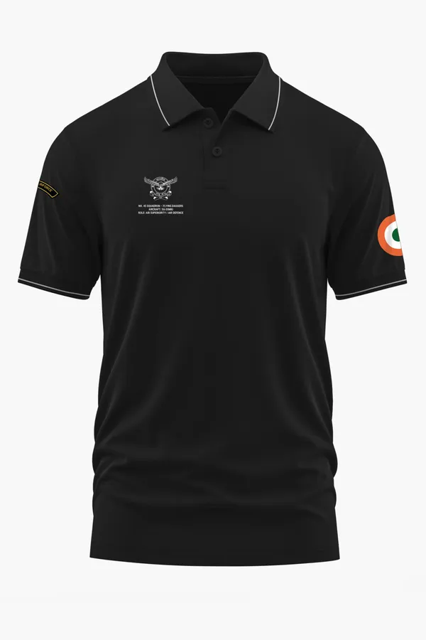 SQN_45_FLYING_DAGGERS_POLO_T-SHIRT_-_Black,_XXL