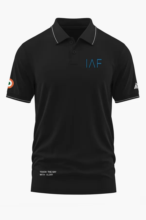 IAF_HONOUR_CLASSIC_POLO_T-SHIRT_-_Black,_XXL