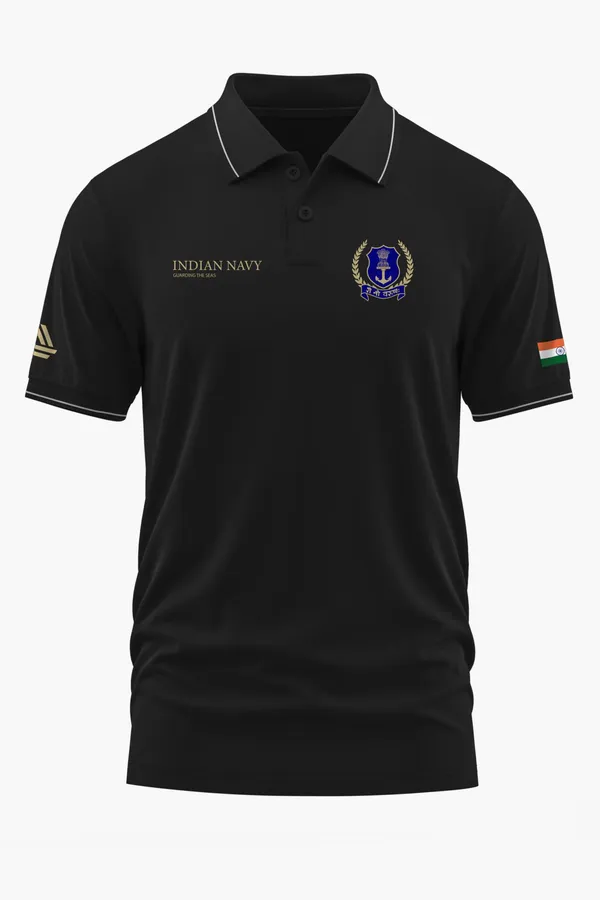 NAVAL_ELITE_CASUAL_POLO_T-SHIRT_-_Black,_XXL