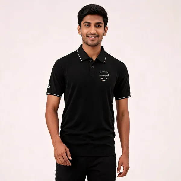 Black_Cotton-Lycra_Regular_Fit_Iaf_Mig-29_Polo_T-Shirt_For_Men