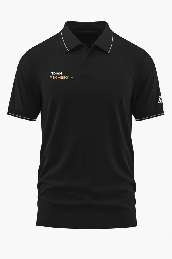 INDIAN_AIR_FORCE_PRIDE_POLO_T-SHIRT_-_Black,_XXL