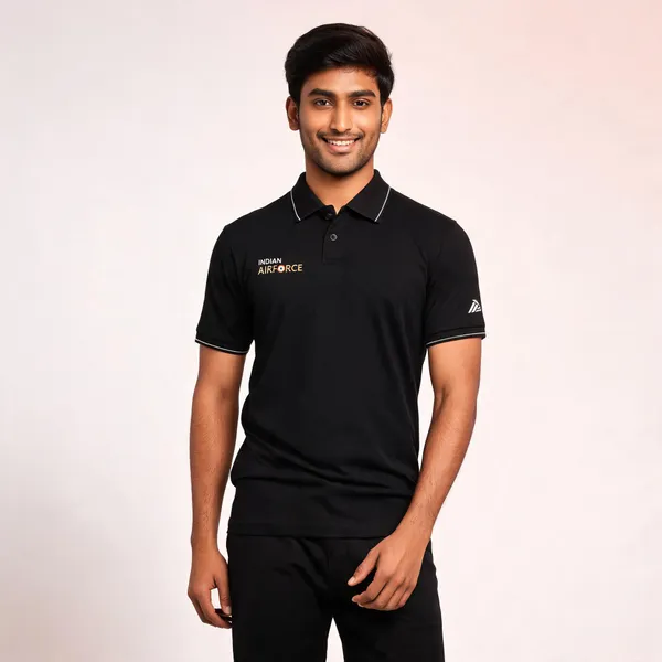 Black_Cotton_Blend_Regular_Fit_Polo_T-Shirt_For_Men