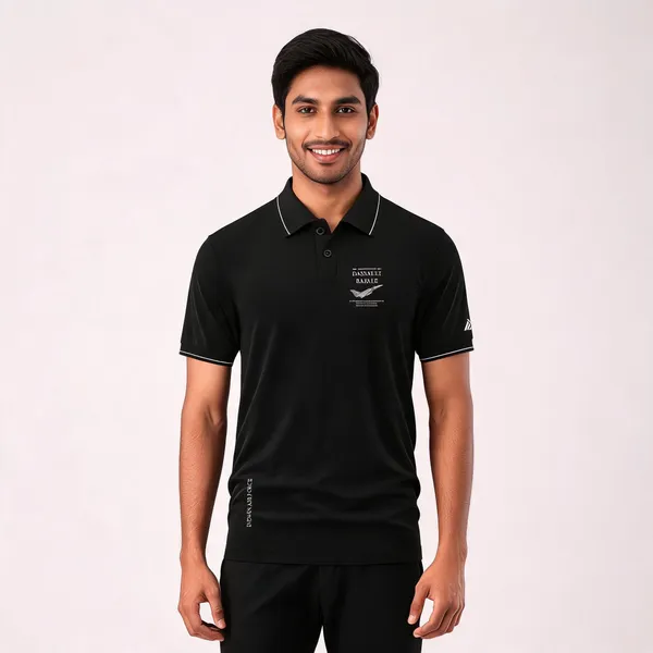 Black_Cotton_Blend_Regular_Fit_Polo_T-Shirt_For_Men