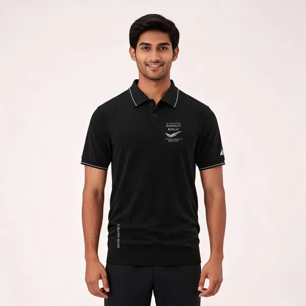 Black_Cotton_Blend_Regular_Fit_Polo_T-Shirt_For_Men