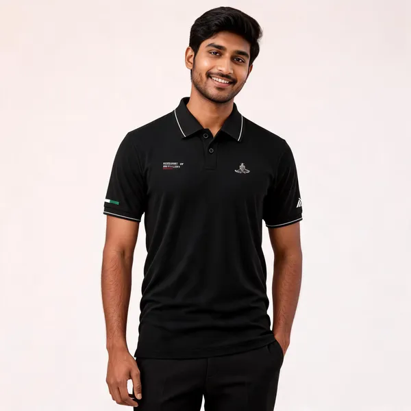 Black_Cotton_Lycra_Regular_Fit_Regiment_Of_Artillery_Polo_T-Shirt_For_Men