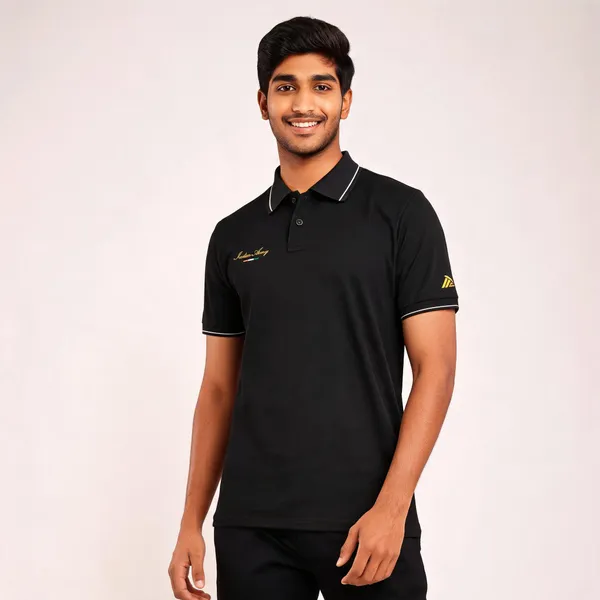 Black_Cotton_Lycra_Regular_Fit_Indian_Army_Signature_Polo_T-Shirt_For_Men