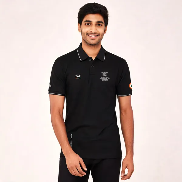 Black_Cotton_Regular_Fit_Air_Defence_Command_Polo_T-Shirt_For_Men