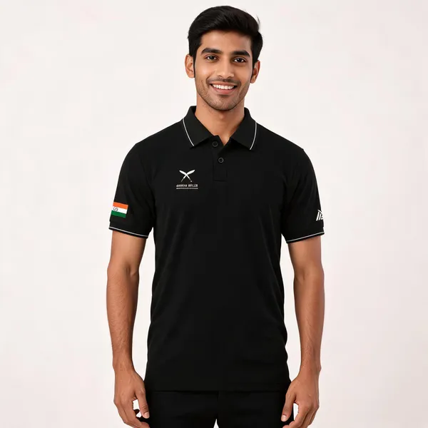 Black_Cotton-Lycra_Regular_Fit_Polo_T-Shirt_For_Men