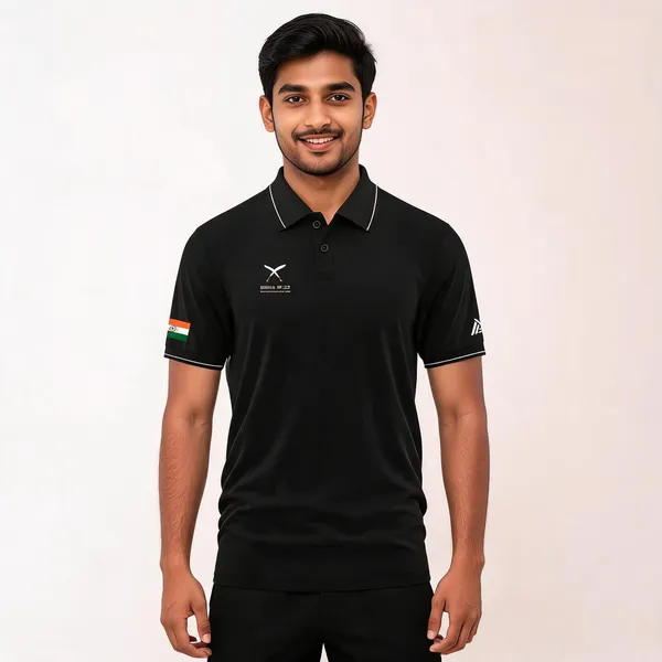 Black_Cotton-Lycra_Regular_Fit_Polo_T-Shirt_For_Men