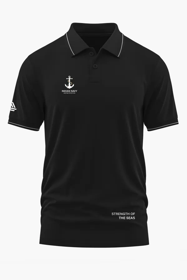 INDIAN_NAVY_MARITIME_PROTECTORS_POLO_T-SHIRT_-_Black,_XXL