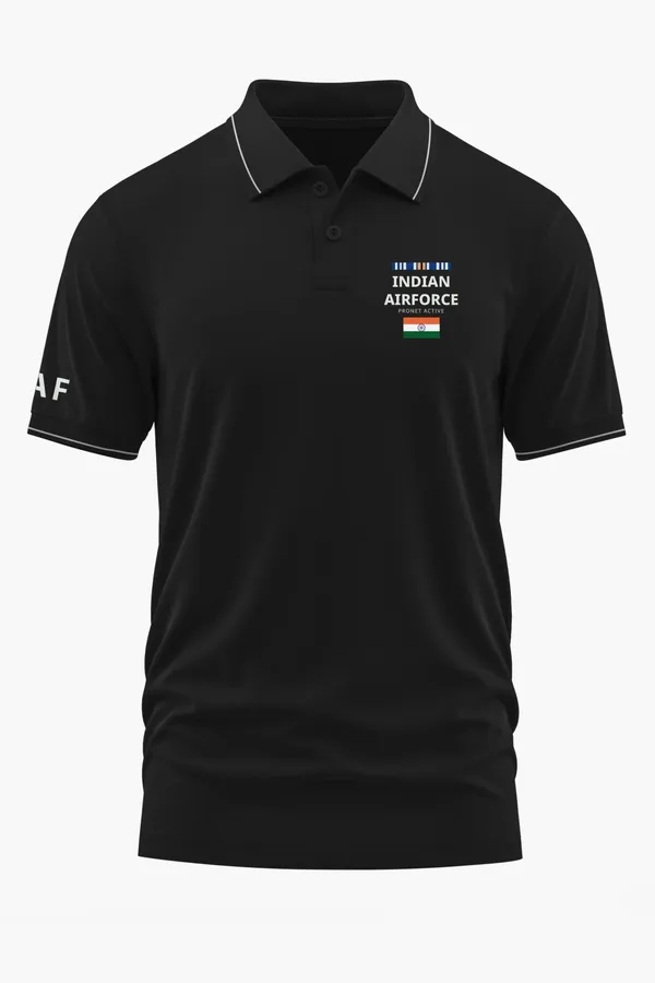 INDIAN_AIRFORCE_HONOR_BADGE_POLO_T-SHIRT_-_Black,_XXL