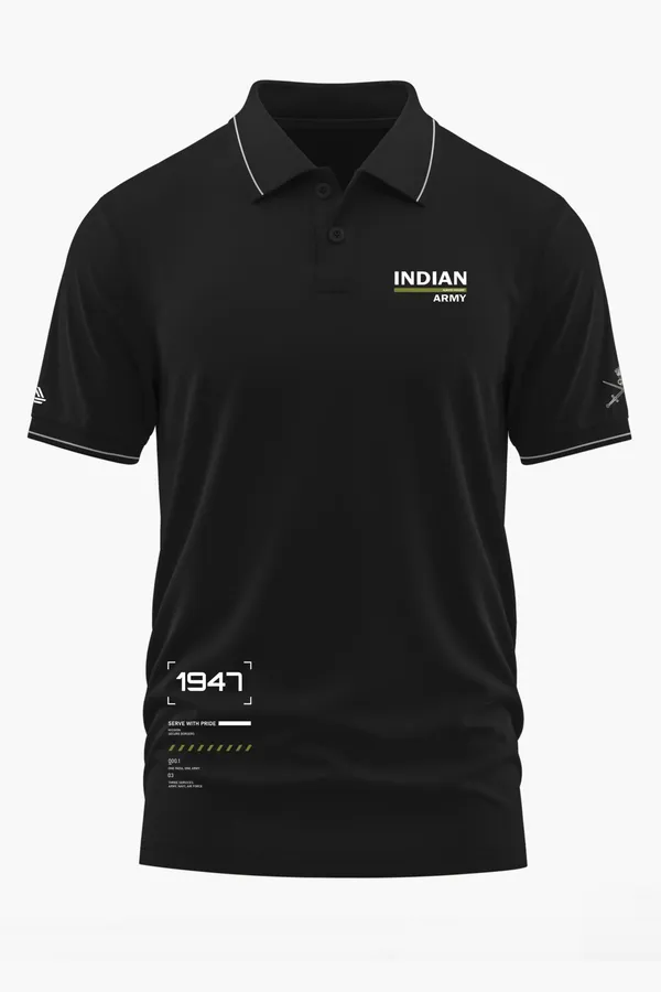 SERVE_WITH_PRIDE_-_INDIAN_ARMY_POLO_T-SHIRT_-_Black,_XXL
