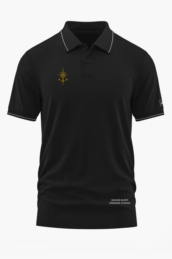 SILENT_SENTINEL_POLO_T-SHIRT_-_Black,_XXL
