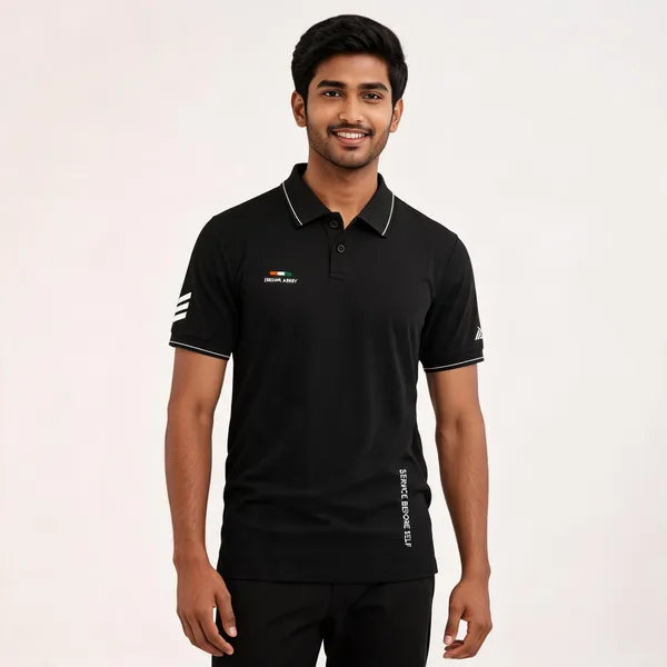 Black_Cotton_Blend_Regular_Fit_Army_Code_Of_Honour_Polo_T-Shirt_For_Men