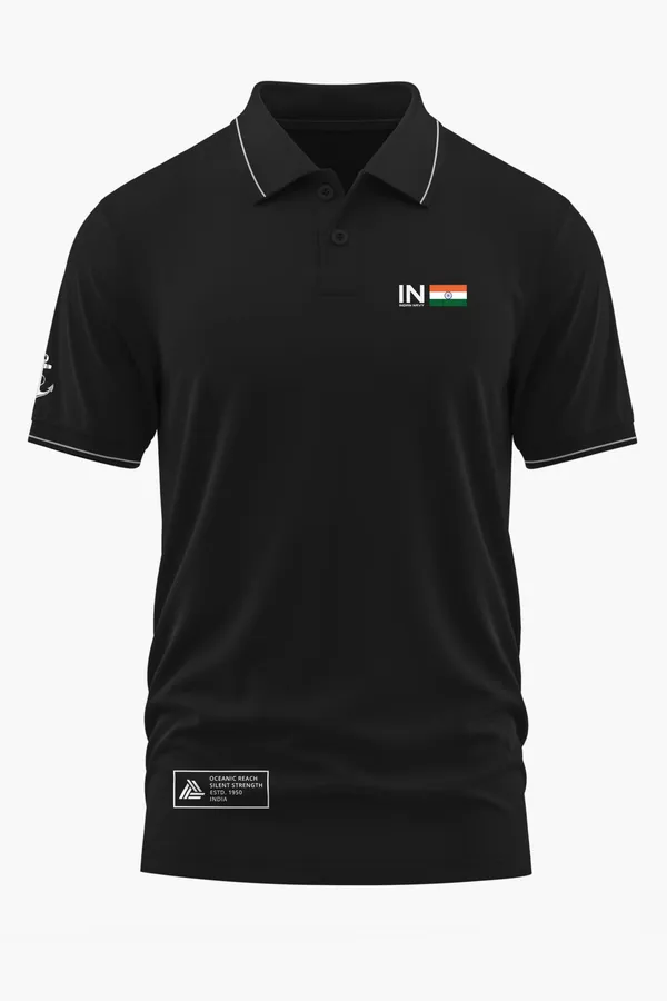 INDIAN_NAVY_CORE_POLO_T-SHIRT_-_Black,_XXL