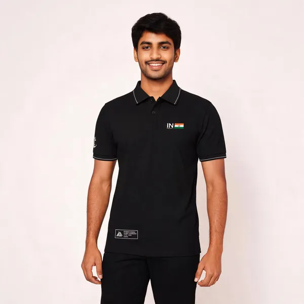 Black_Cotton_Blend_Regular_Fit_Indian_Navy_Core_Polo_T-Shirt_For_Men