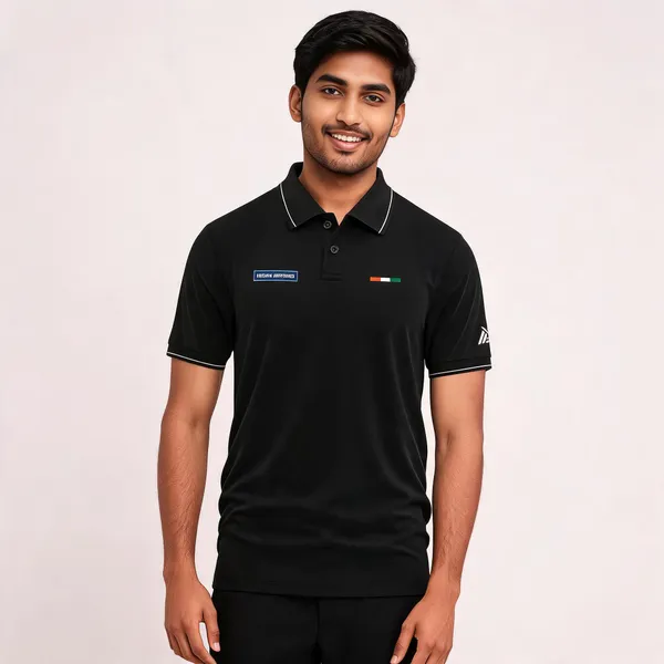 Black_Cotton_Blend_Regular_Fit_Iaf_Minimal_Pride_Polo_T-Shirt_For_Men