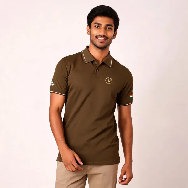 Brown_Cotton_Lycra_Regular_Fit_Indian_Navy_Polo_T-Shirt_For_Men