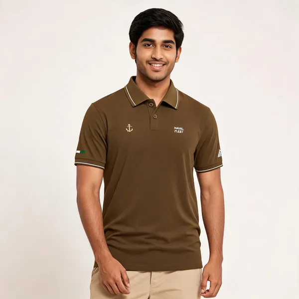 Brown_Cotton_Blend_Regular_Fit_Polo_T-Shirt_For_Men