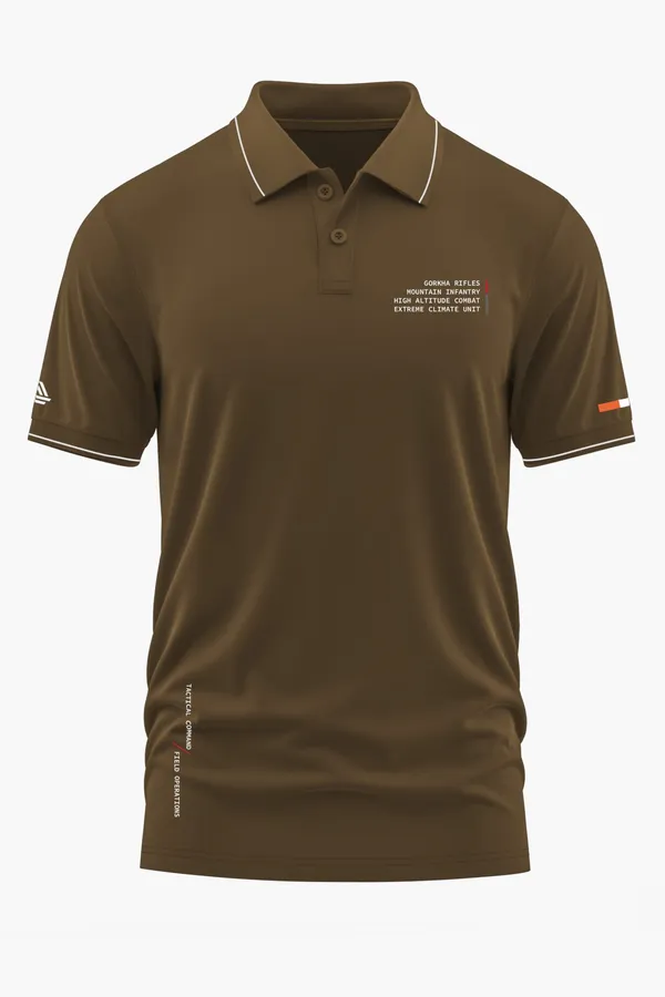 GORKHA_RIFLES_TACTICAL_POLO_T-SHIRT_-_Brown,_XXL
