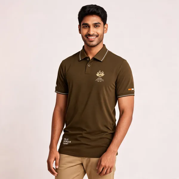 Brown_Cotton_Regular_Fit_Dogra_Regiment_Polo_T-Shirt_For_Men