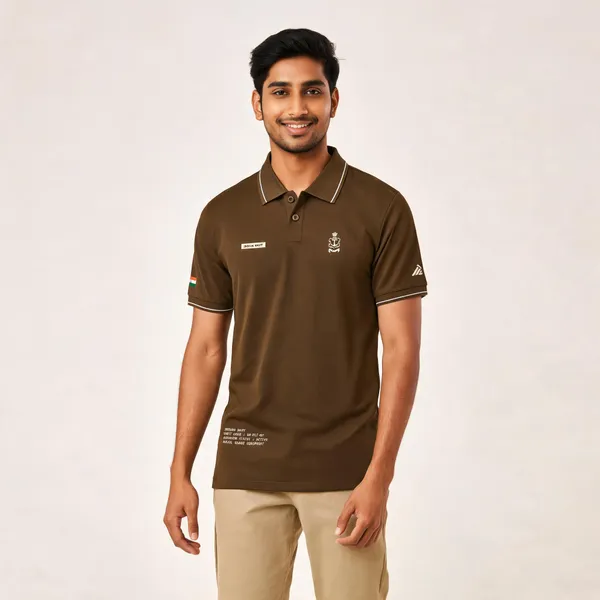 Brown_Cotton_Lycra_Regular_Fit_Indian_Navy_Polo_T-Shirt_For_Men