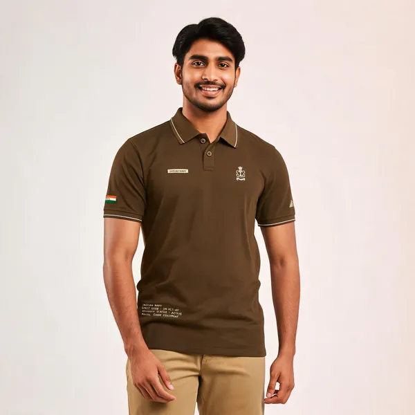 Brown_Cotton_Lycra_Regular_Fit_Indian_Navy_Polo_T-Shirt_For_Men
