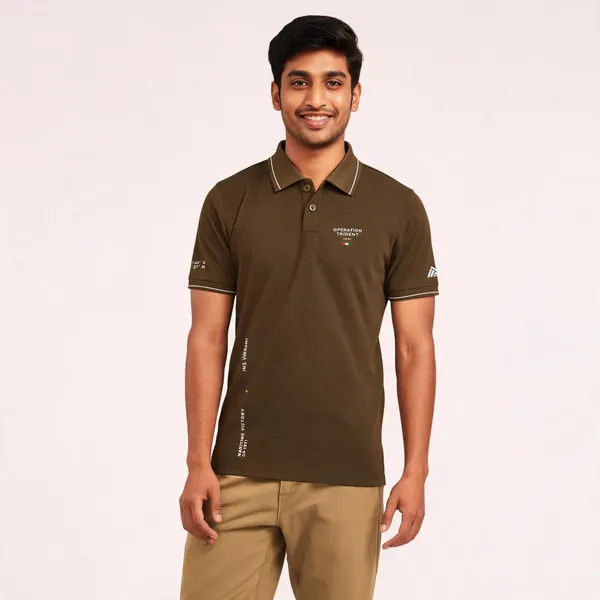 Brown_Cotton_Blend_Regular_Fit_Polo_T-Shirt_For_Men