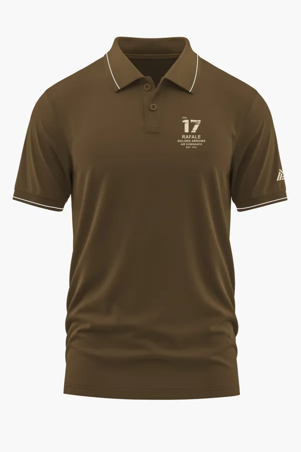 SQD._17_RAFALE_POLO_T-SHIRT_-_Brown,_XXL