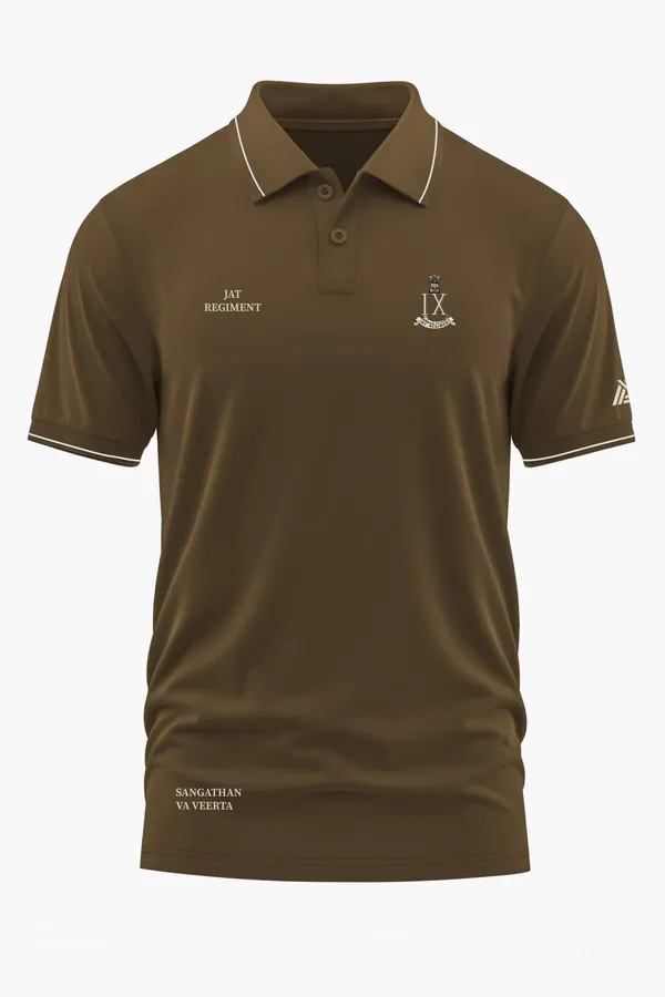 JAT_REGIMENT_PRIDE_POLO_T-SHIRT_-_Brown,_XXL