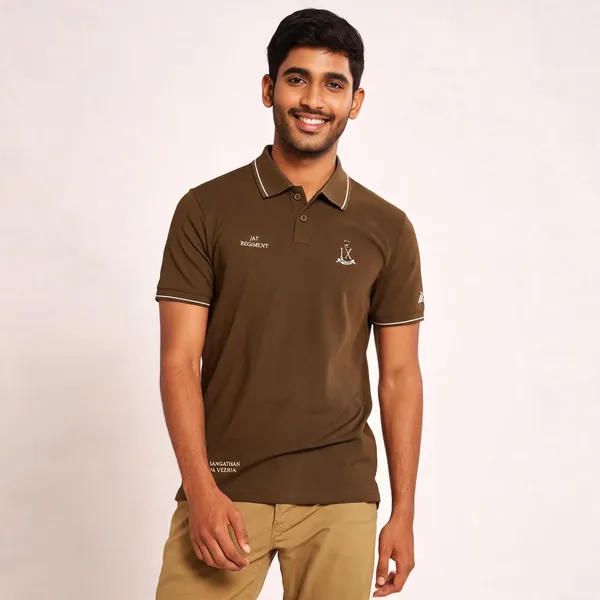 Brown_Cotton-Lycra_Regular_Fit_Jat_Regiment_Pride_Polo_T-Shirt_For_Men