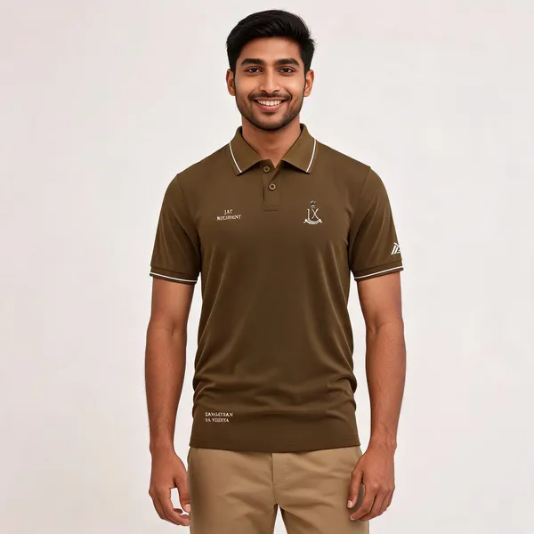 Brown_Cotton-Lycra_Regular_Fit_Jat_Regiment_Pride_Polo_T-Shirt_For_Men
