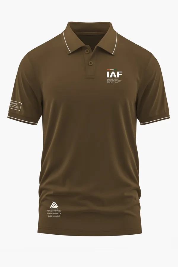 FLYING_DAGGERS_RAFAFLE_UNIT_POLO_T-SHIRT_-_Brown,_XXL