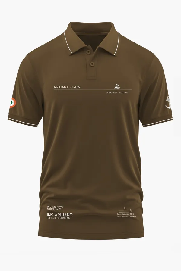 ARIHANT_CREW_SILENT_GUARDIAN_POLO_T-SHIRT_-_Brown,_XXL