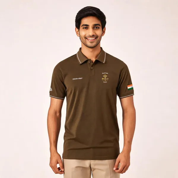 Brown_Cotton_Blend_Regular_Fit_Polo_T-Shirt_For_Men