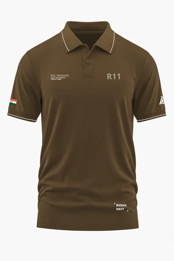 R11_INS_VIKRANT_POLO_T-SHIRT_-_Brown,_XXL