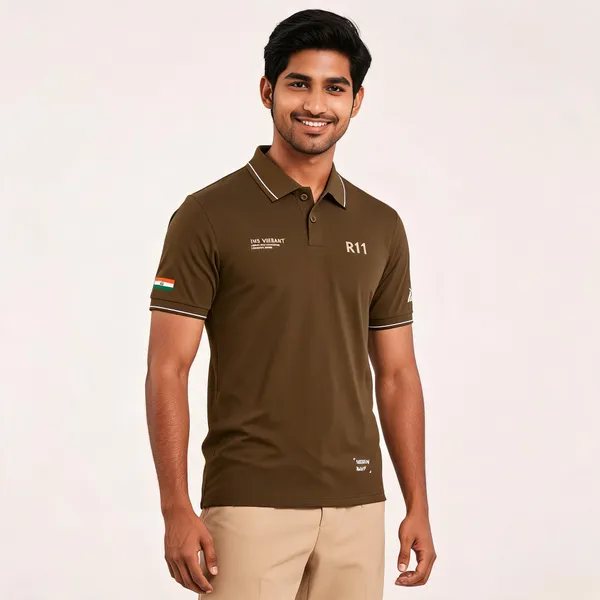 Brown_Cotton_Blend_Regular_Fit_Ins_Vikrant_Polo_T-Shirt_For_Men