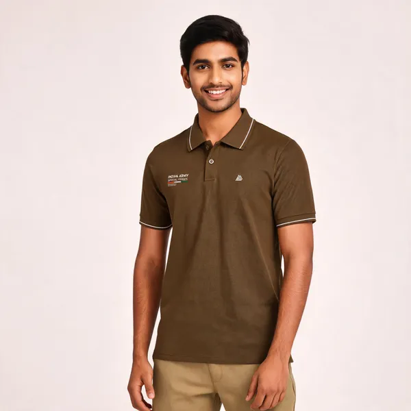 Brown_Cotton_Blend_Regular_Fit_Army_Special_Forces_Polo_T-Shirt_For_Men