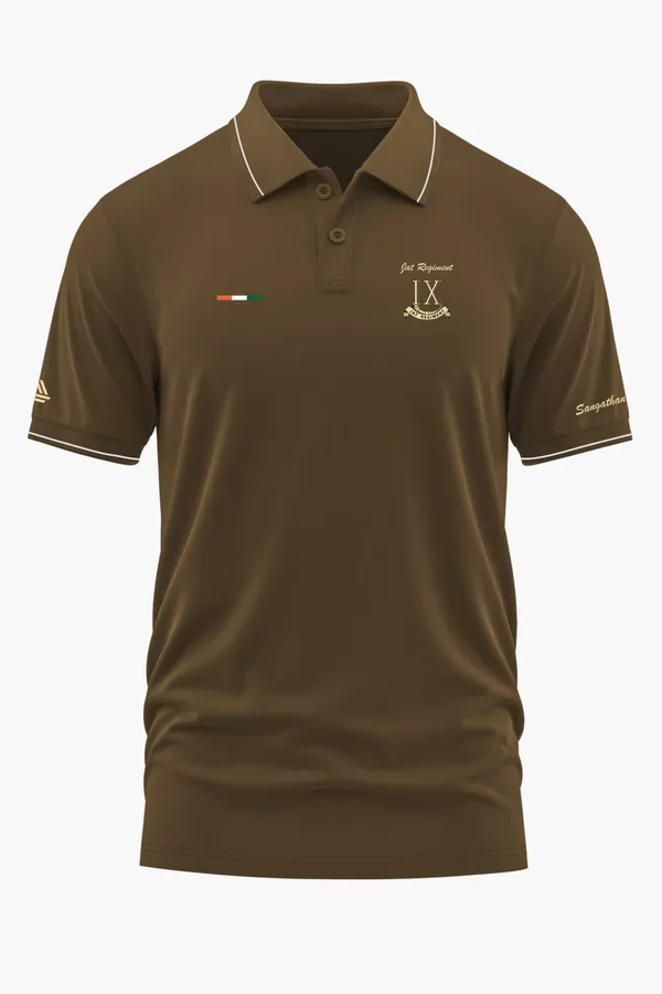 JAT_REGIMENT_HONOUR_POLO_T-SHIRT_-_Brown,_XXL