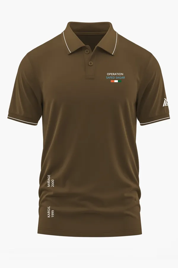 OPERATION_SAFED_SAGAR_POLO_T-SHIRT_-_Brown,_XXL